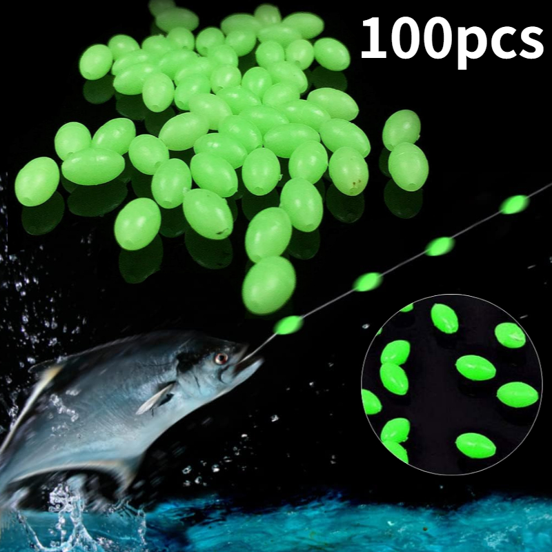 Fishing Lure Topwater - 100 adet/grup Oval Gece Aydınlık Balıkçılık