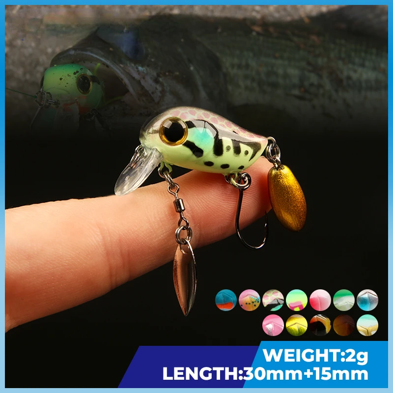 Fishing Lure Crankbait - Yüzen Mikro Crankbaits 30mm2g Yapay Yüzey