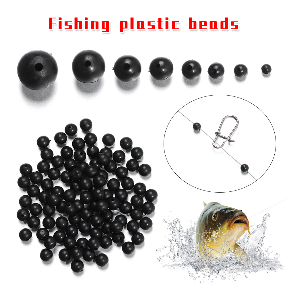 Fishing Lure Soft Plastic - 100 adet/grup Balıkçılık Boncuk Uzay Stoper