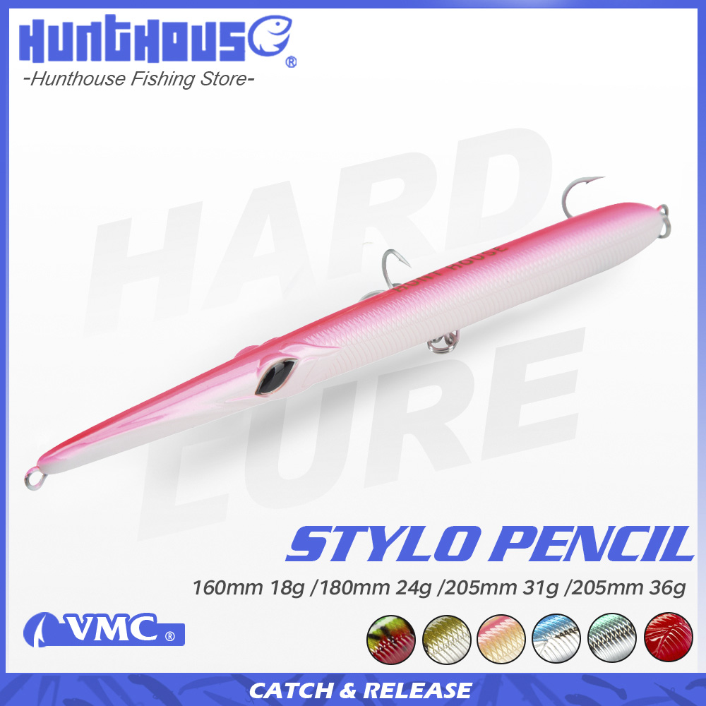 Fishing Lure Topwater - Hunthouse Stylo 160/180/205mm 18/24/31/36g Spinning Leurre