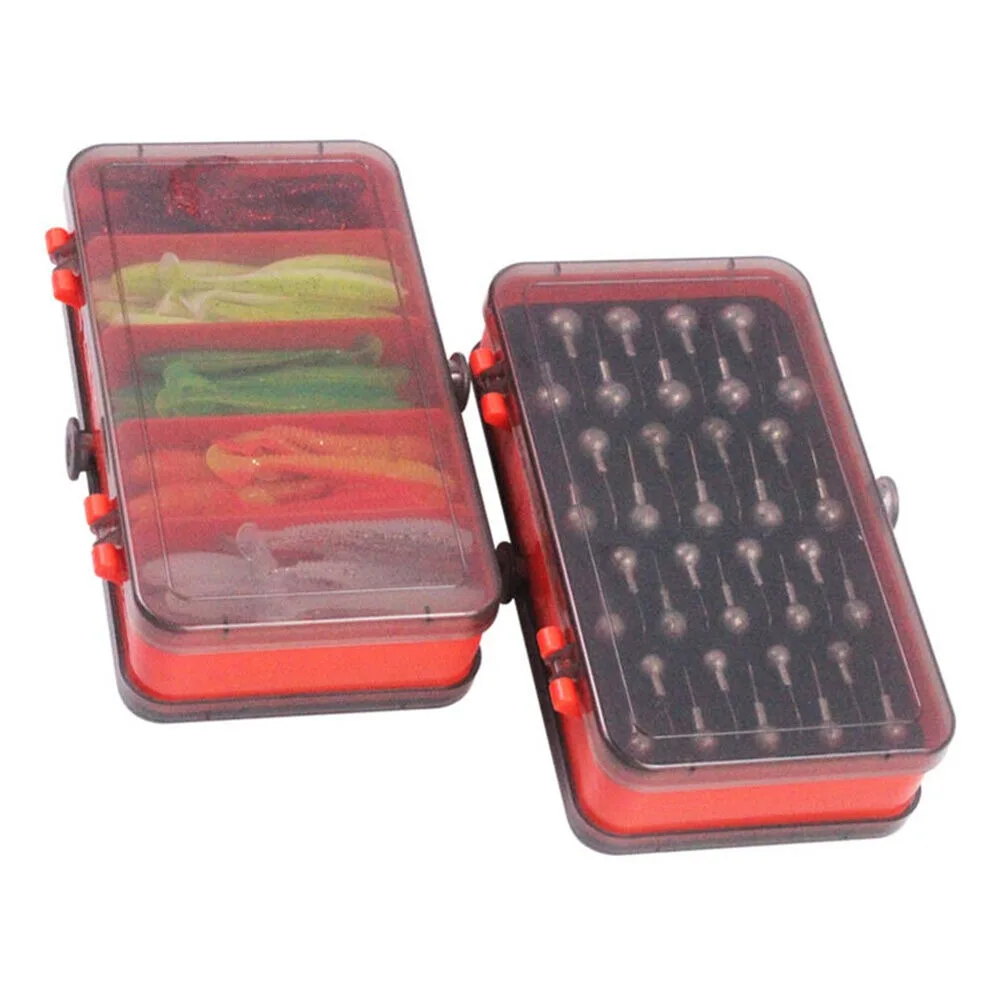 Fishing Lure Soft Plastic - Taşınabilir Çift Taraflı Bölünmüş Yem Kutusu