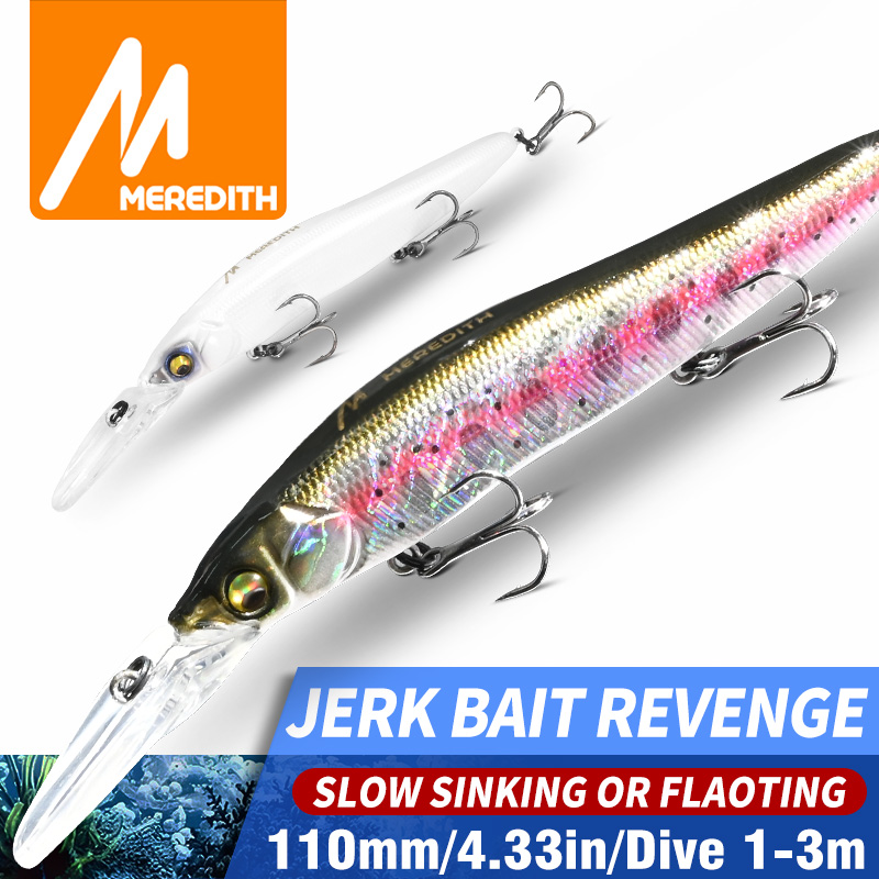 Fishing Lure Jerkbait - MEREDITH Minnow Wobbler Balıkçılık Yemleri 110mm