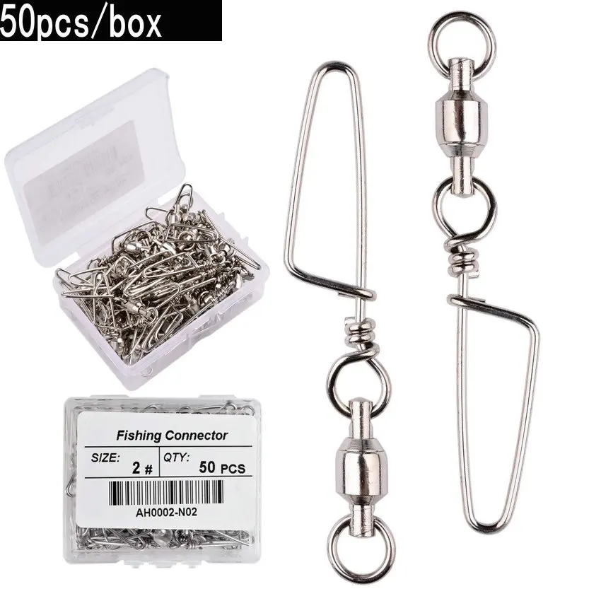 Fishing Lure Box - 50 adet Balıkçılık Bilyalı Rulman Döner