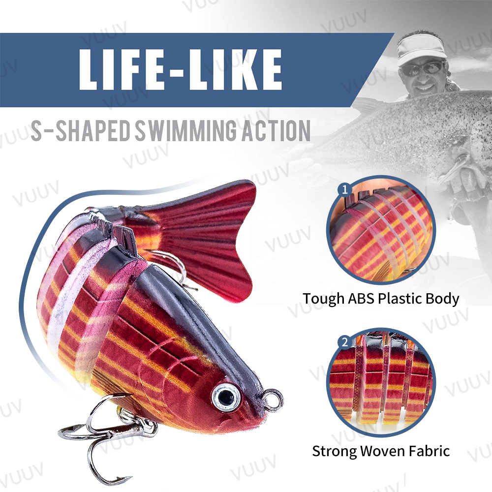10 adet Çok Eklemli Swimbait B - Fishing Lure Swimbait incelemesi ve fiyatı
