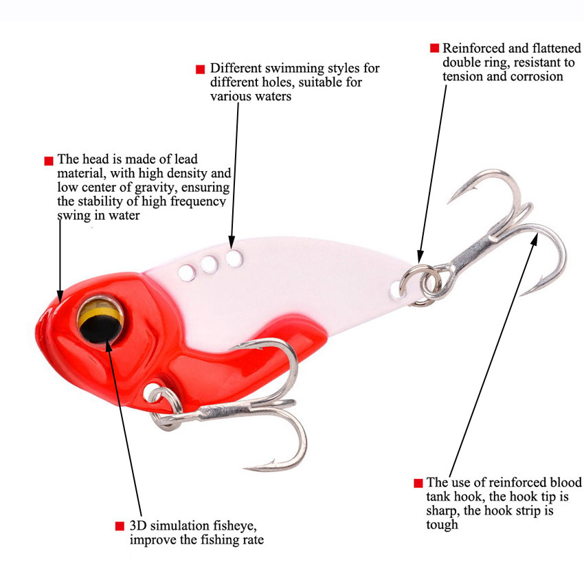 6 adet Metal VIB Balıkçılık Lu - Fishing Lure Blade Bait incelemesi ve fiyatı