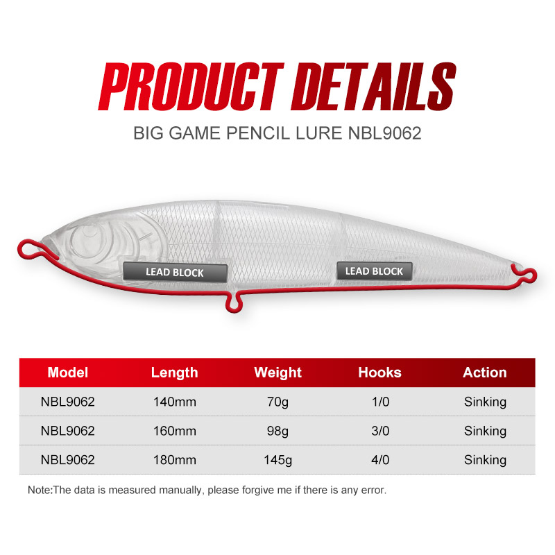 NOEBY Ağır Batan Stickbait Kal - Fishing Lure Buzzbait incelemesi ve fiyatı