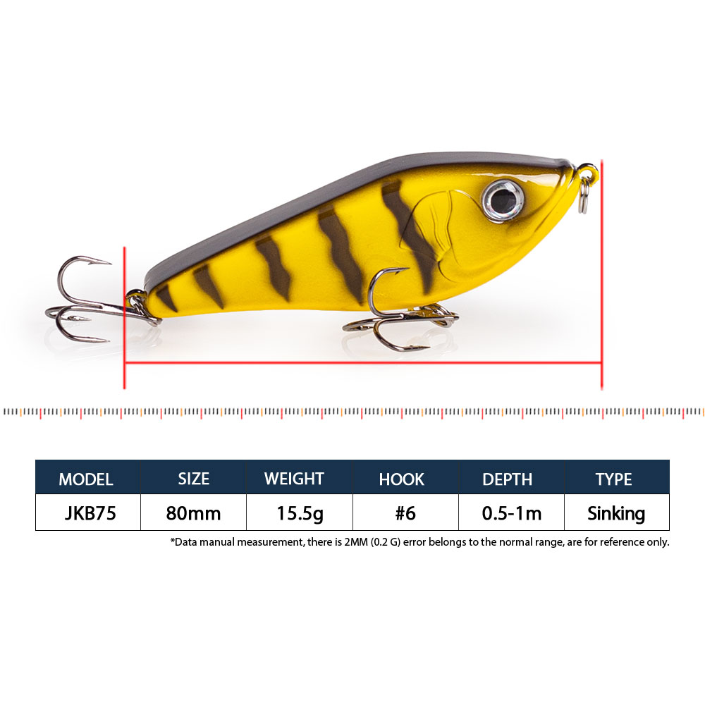 80mm/15.5g Muskies Jerkbait Pi - Fishing Lure Jerkbait incelemesi ve fiyatı