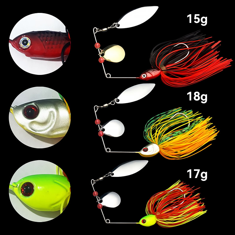 Bazuka 15g 18g Spinnerbait Bal - Fishing Lure Swimbait incelemesi ve fiyatı