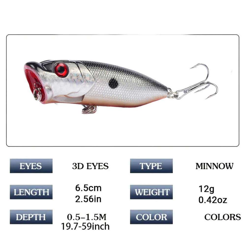 5 Adet Popper Balıkçılık Lures - Fishing Lure Popper incelemesi ve fiyatı