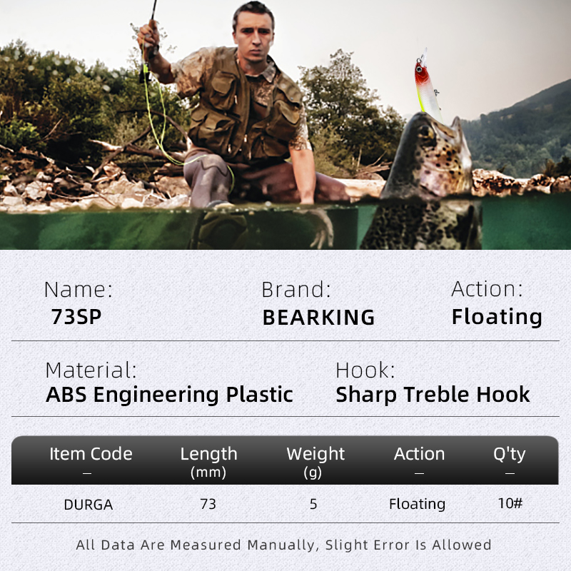 BEARKING Yeni model 73mm 5g pr - Fishing Lure Crankbait incelemesi ve fiyatı