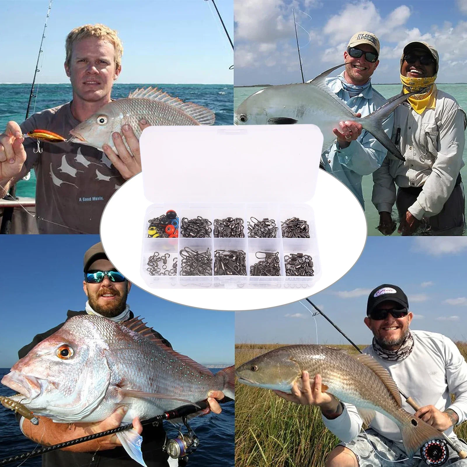 115 adet Balıkçılık Döner Bağl - Fishing Lure Box incelemesi ve fiyatı