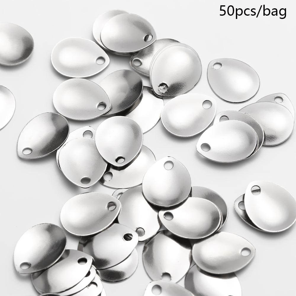 50 adet gümüş pürüzsüz nikel S - Fishing Lure Spoon incelemesi ve fiyatı
