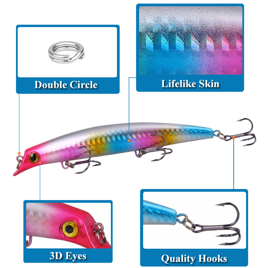 6 adet Crankbaits Balıkçılık L - Fishing Lure Popper incelemesi ve fiyatı