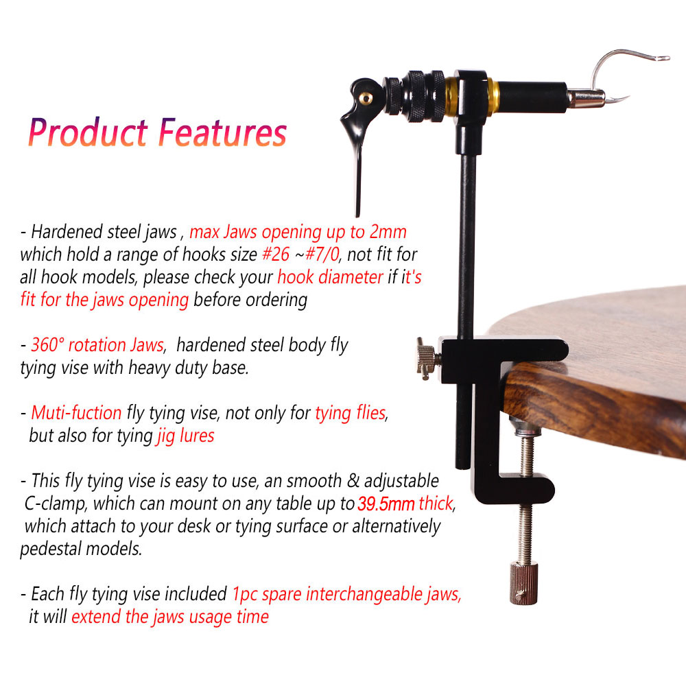 Bimoo 360 ° rotasyon C kelepçe - Fishing Lure Making Kit incelemesi ve fiyatı