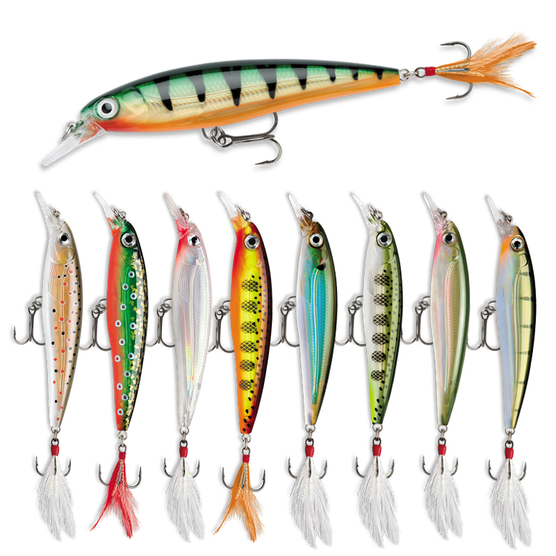 Yüzer Minnow balıkçılık Lures  - Fishing Lure Jerkbait incelemesi ve fiyatı