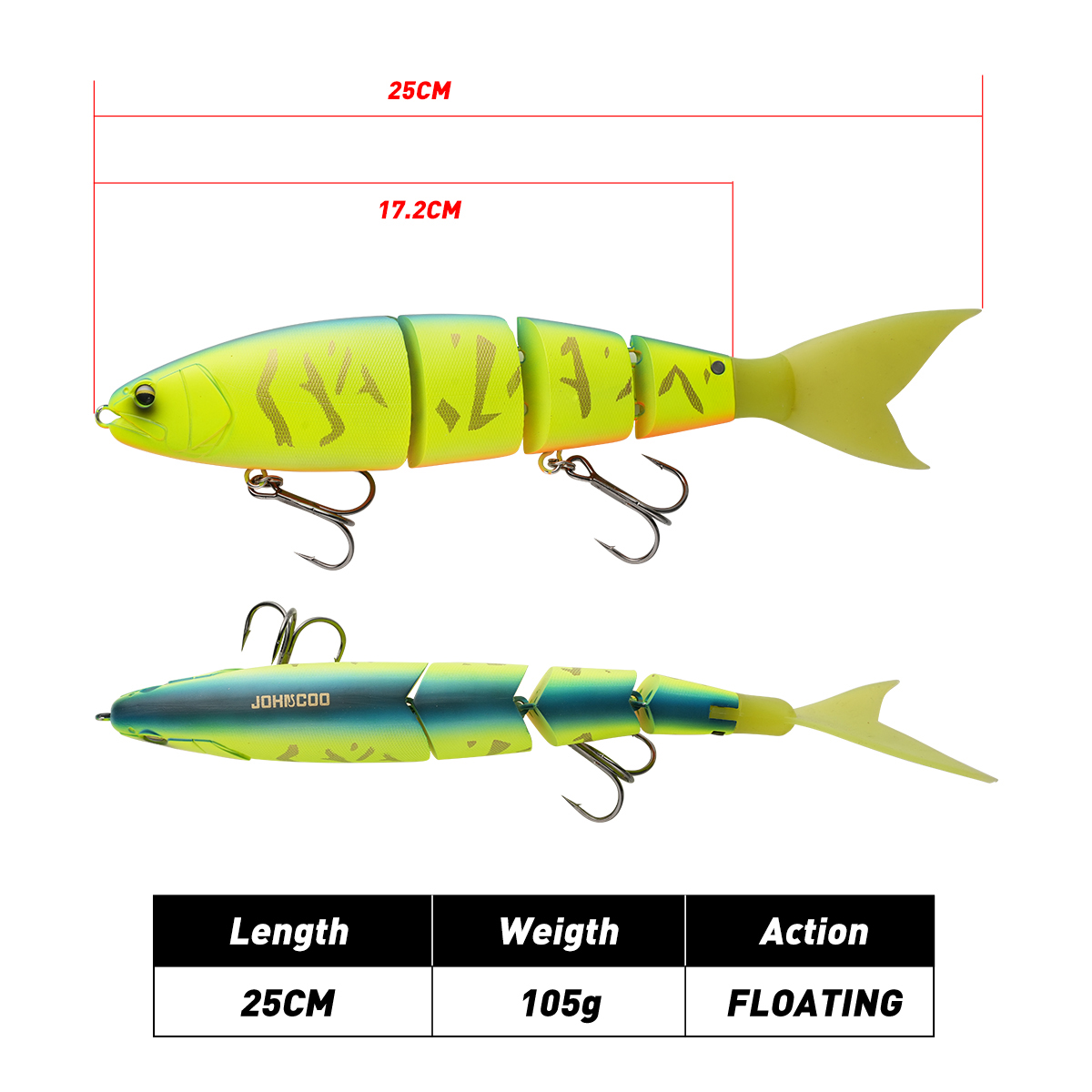 Johncoo Eklemli Balık Yemi 25c - Fishing Lure Popper incelemesi ve fiyatı