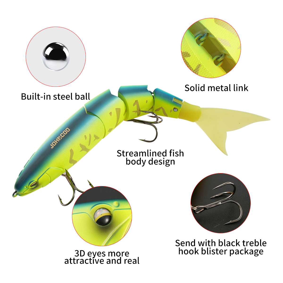 Johncoo Eklemli Balık Yemi 25c - Fishing Lure Popper incelemesi ve fiyatı
