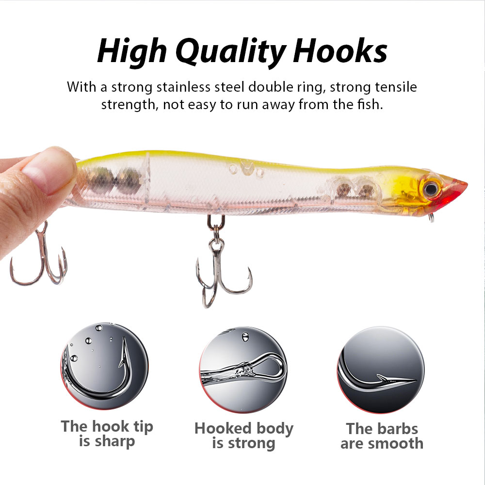 120mm/18g Yüzey Su Yüzeyi Kale - Fishing Lure Popper incelemesi ve fiyatı