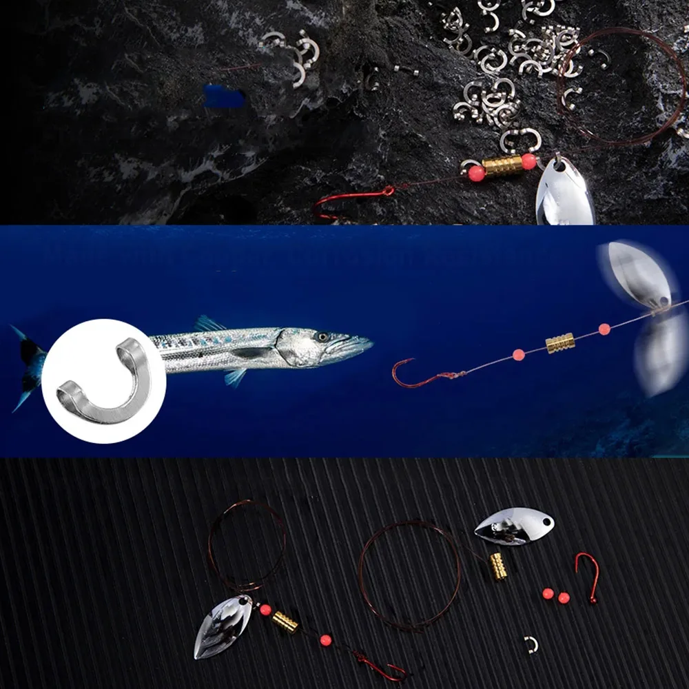 100 adet Balıkçılık U Şekilli  - Fishing Lure Spinner incelemesi ve fiyatı